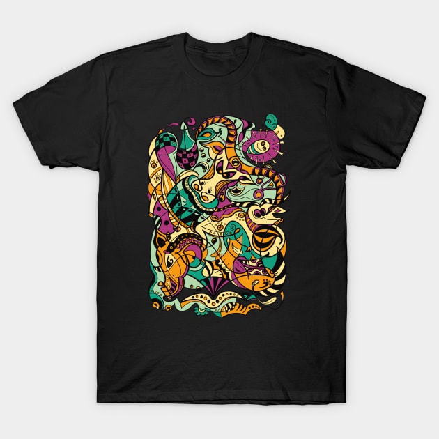 Buffalo - 12 Zodiac Animals T-Shirt by OrangeFox